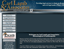 Tablet Screenshot of carllamblaw.com